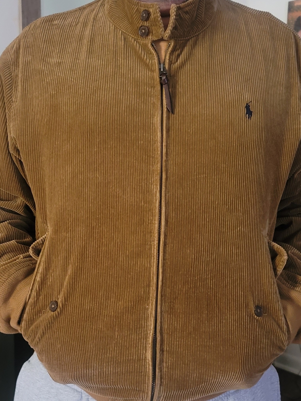 Ralph Lauren Men’s Corduroy Full-Zip Bomber Jacket